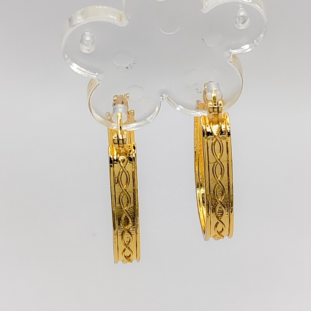 π14k Turkish Oval Hoops - Picture 3 of 6